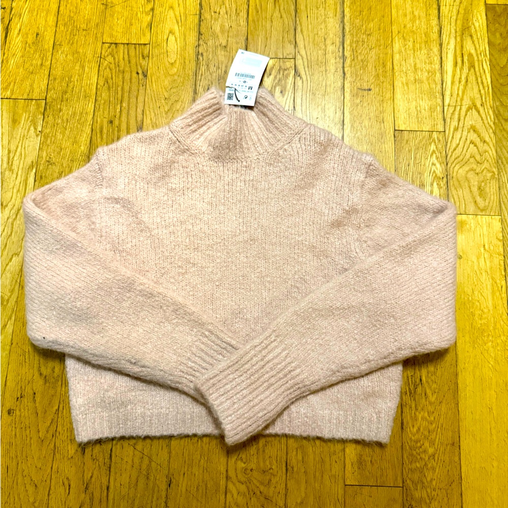 Zara Mock Neck Knit Sweater